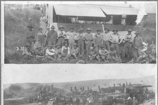 George M. Howell's Hungry Tigers just cleaning up a setting on J.A. Gleason's place, Albio