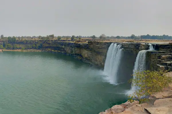 Chirakot Falls in summers in Jagdalpur town of Bastar district of Bihar India
