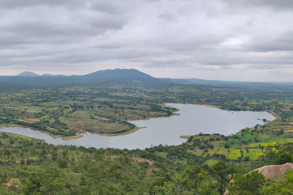 Panoramic view of Gundamagere Lake