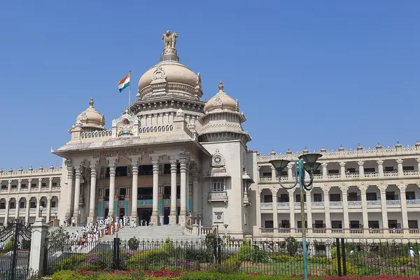 Vidhana Soudha, 14 February 2022 - cropped