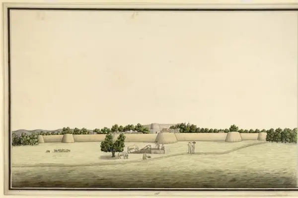Fort of Weire near Bharatpur in Rajasthan, 19th century - Anonymous
