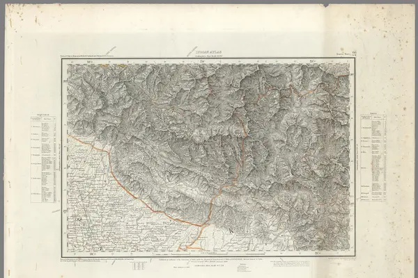 Parts of Bijnor, Kumaun, Garhwal and Terai, N.W. Provinces, Indian Atlas, quarter sheet 66