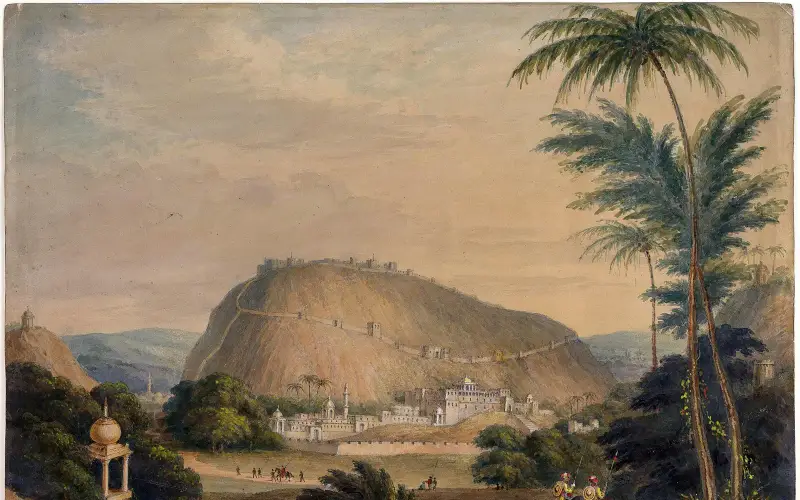 The town and pass of Bundi (Rajputana)