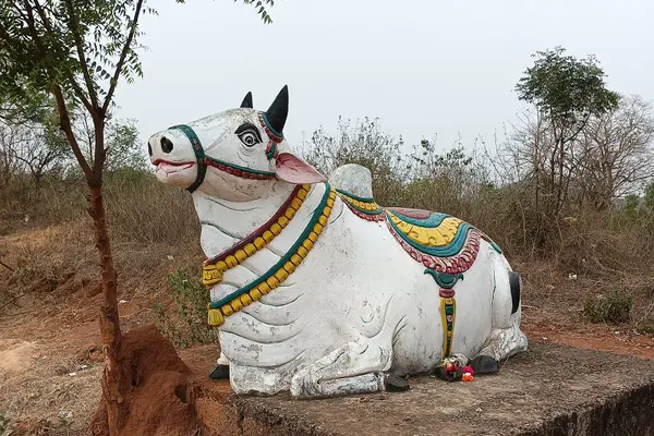 Nandi sacred Hindu demiGod of Lord Sikhareswar Baldiabandha Dhenkanal Odisha,India