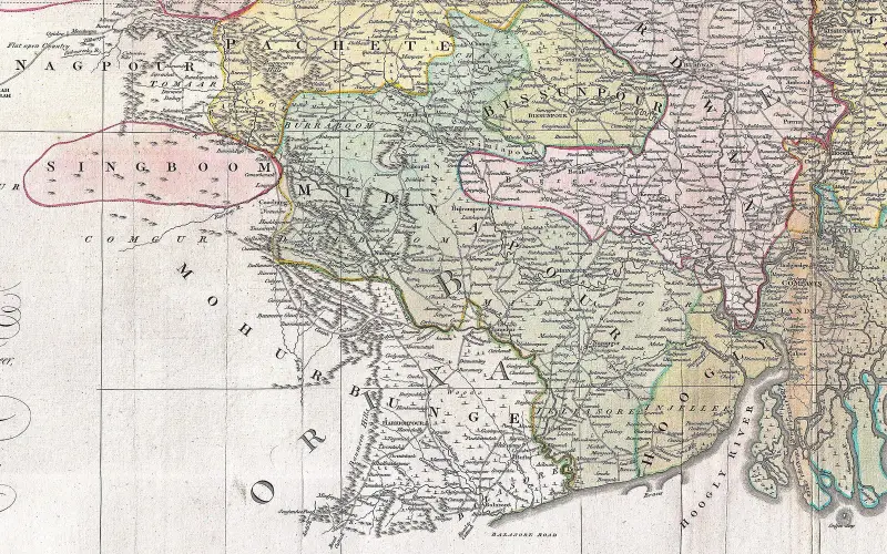 Southwest Bengal, 1776, by Rennell
