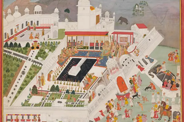 Indian - Dewali celebrations at Kotah - Google Art Project