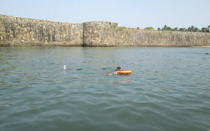 Snorkeling and Scuba diving near Sindhudurg Fort.
