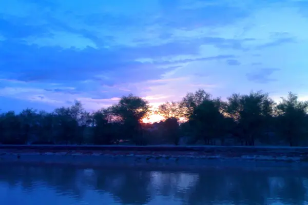 View of canal during sunset in Rawla
