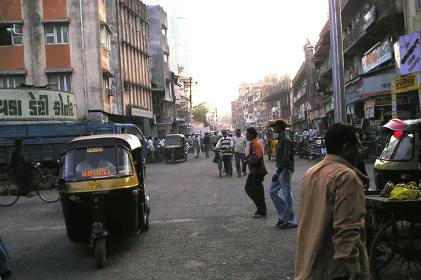 A street in the Valsad city of India