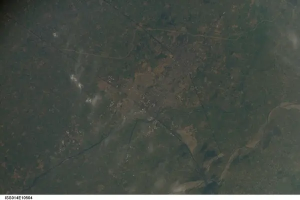 ISS014-E-10504 - View of India